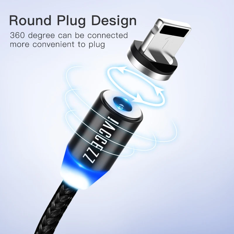 ! ACCEZZ LED كابل USB مغناطيسي الإضاءة المصغّر usb نوع C لسامسونج S9 S8 S7 S6 العالمي الهاتف المحمول المغناطيس شحن الكابلات ! ACCEZZ LED كابل USB مغناطيسي الإضاءة المصغّر usb نوع C لسامسونج S9 S8 S7 S6 العالمي الهاتف المحمول المغناطيس شحن الكابلات