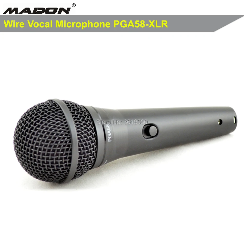

Free shipping , new arrive PGA58-XLR Grade AAA quality , PG ALTA 58 karaoke mike with On/off Switch ,dynamic wired microphone
