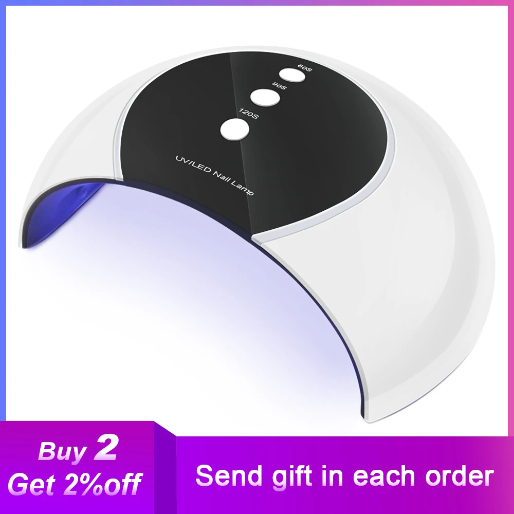 

Nail Dryer UV LED Nail Lamp 24W Gel Polish Light UV Nail Light Quick Dry Machine Nail Polish Curing Gel LED Dryer With Timer but