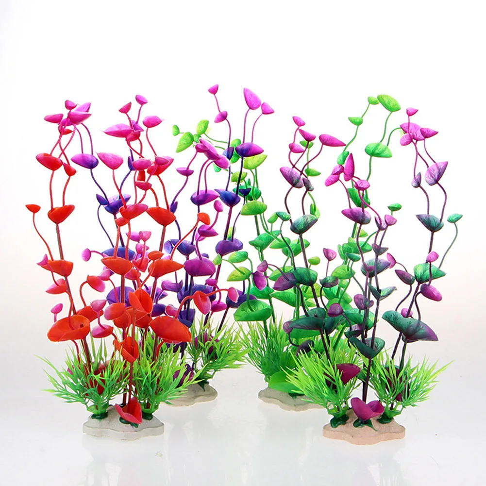 Buy Fish Tank Aquarium Decor Green Artificial Plastic