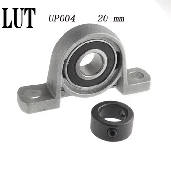 

High quality 2pcs UP004 pillow block 004 ball bearing 20mm Zinc Alloy Miniature Bearings with sleeve Free shipping