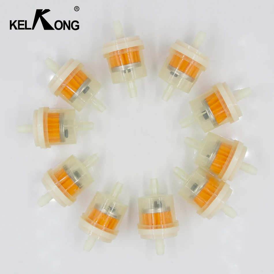 KELKONG новинка 10 шт. 4/25 дюйма 4 мм шланг мотоциклетный скутер бензиновый фильтр