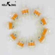 KELKONG New 10Pcs 4/25” 4mm Hose Motorcycle Scooter Gasoline Filter Clear Inline Gas Fuel For Briggs Sratton 493629 691035 etc