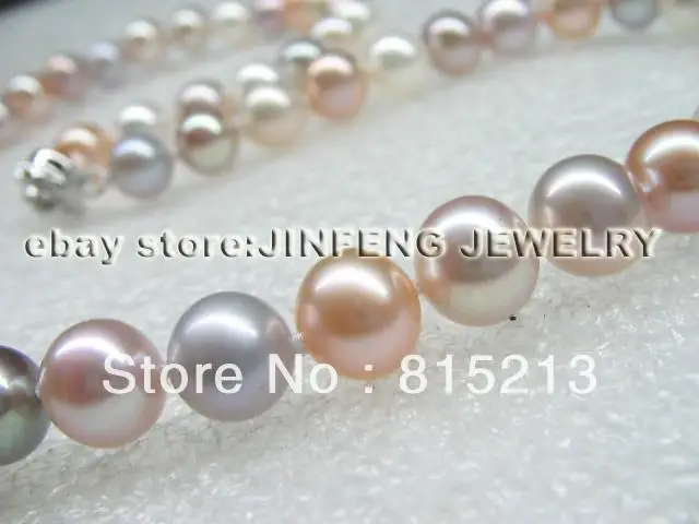 

ddh0050 AAA 8-9mm White Set Akoya Cultured Pearl Necklace 18"7.5",