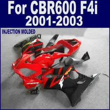 Настроить Мотоцикл аксессуары для литья под давлением для Honda 2001 2002 2003 CBR 600 F4i 01 02 03 cbr600f4i красный черный обтекатель s