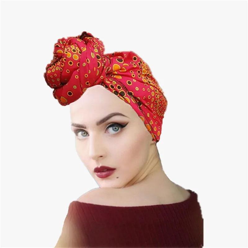 

African fashion design red Ankara Wax print Head wrap Head Wrap Handmade African Woman wax Scarves 70*21 inch