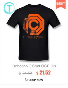 Robocop футболка OCP Distressed футболка забавная 100 хлопковая футболка плюс размер Мужская Базовая футболка с коротким рукавом и принтом