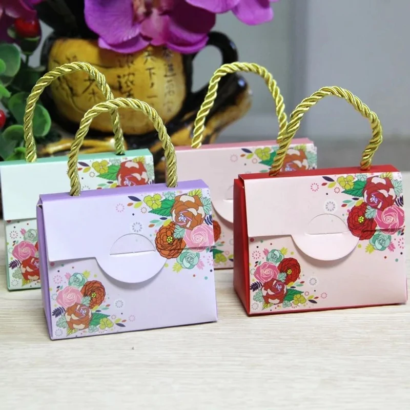 50 шт сумка-тоут коробка для конфет подарок для свадьбы гостей сувениры