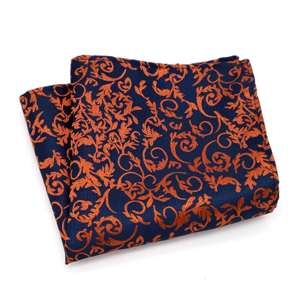 Роскошные мужские шелк носовой платок Пейсли Цветочные жаккард карман квадратный 25*25 см для человека нормальный Свадебная вечеринка