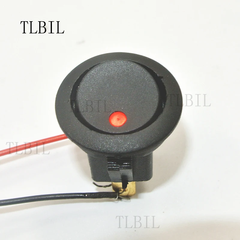5 шт. практичный точечный синий светодиодный свет Круглый Рокер тумблер автомобиля Лодка вкл/выкл SPST Переключатель 12 В 16A