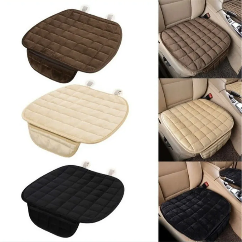 

universal winter warm car seat cover auto front anti-slip rear seat covers cushion pad