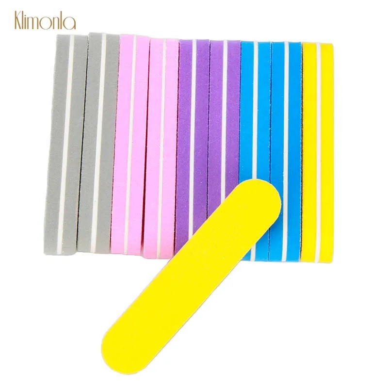 

10pcs Mini Sanding Nail File Sponge 100/180 Polish Buffers DIY Care Tools Nail Art Salon Manicure Tips 9*2cm