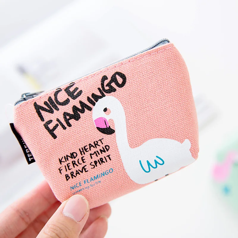 NEW 1PC Coin Purses Popular Women Flamingo Strawberry Pattern Purse Zip Bag child girls boys Mini Wallet Portable Handbag | Багаж и сумки