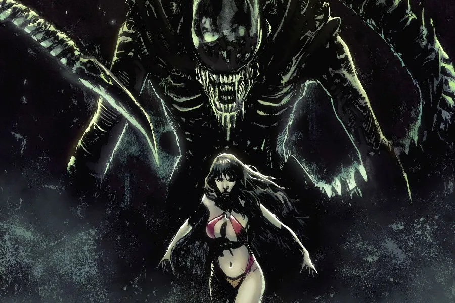 DIY frame ALIEN futuristic creature horror dark science monster extra