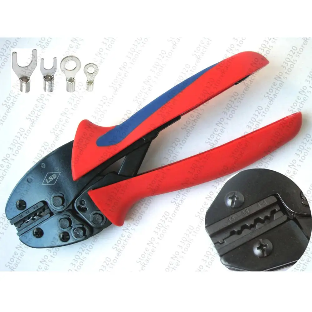 

S-156W Terminal crimping tool plier for non-insulated cable links and connectors 1.5-6mm2
