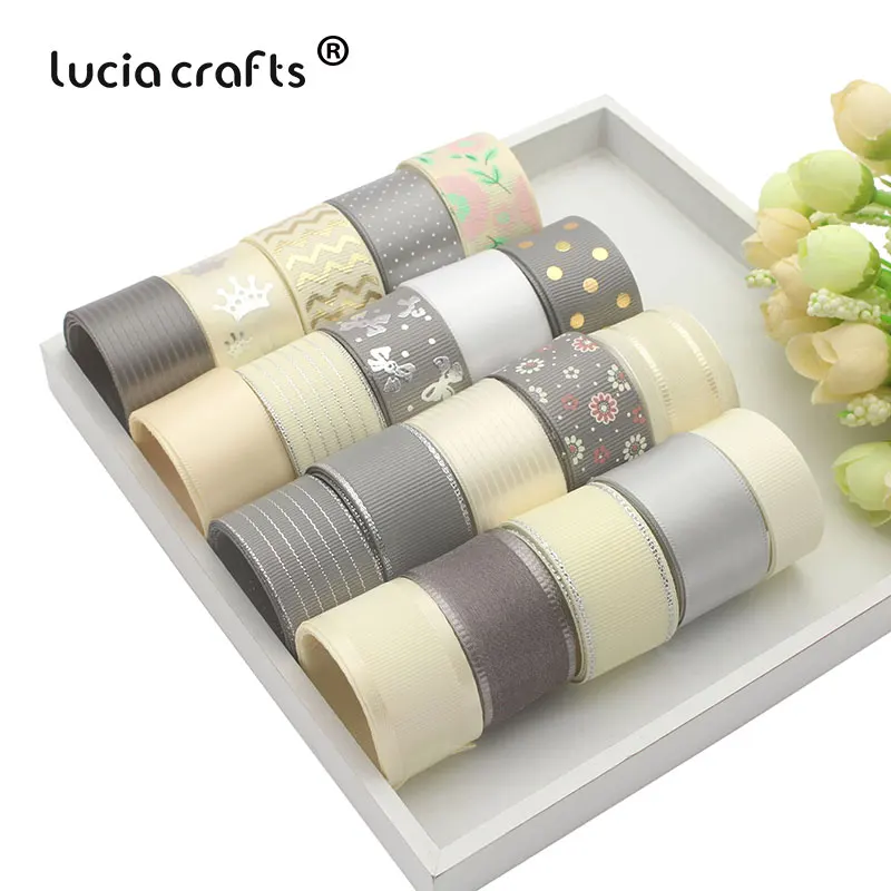 Lucia Crafts атласные ленты из органзы 20 лет 15 25 мм в рубчик набор бантов для волос