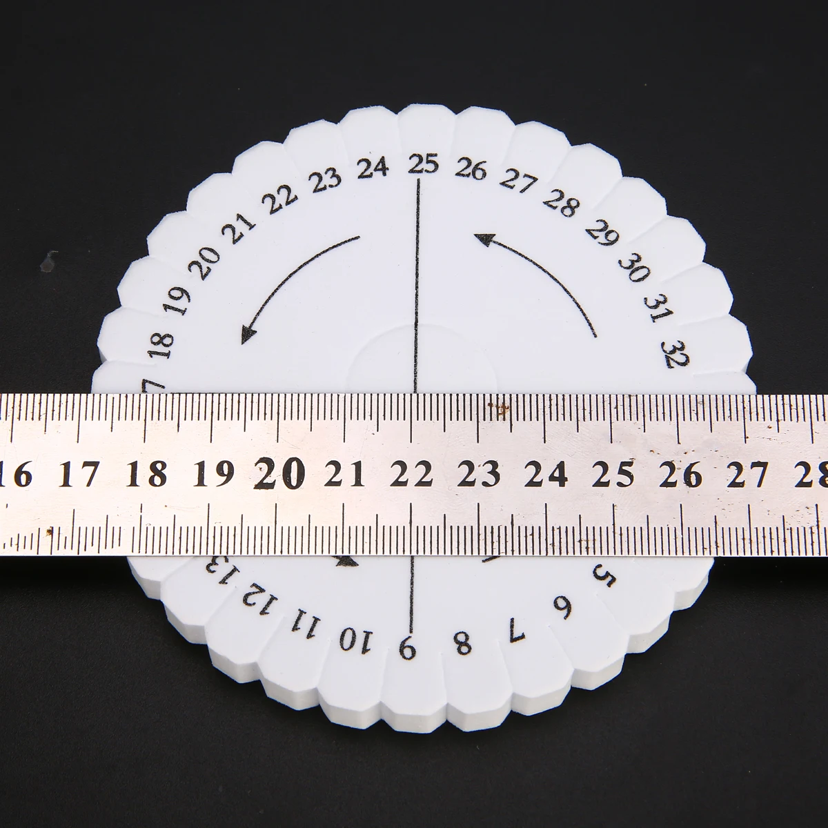 2 pcs 10cm Round Braiding Disk Kumihimo Beading Cord Disc Disk Braiding Plate DIY Braided 1 -32 Number Printed Sewing Tools