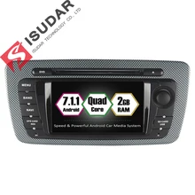 Android 7.1.1 Two 2 Din 6.2 Inch Car DVD Player For Seat/Ibiza 2009-2013 CANBUS Wifi GPS Navigation Radio 2GB RAM Quad Core 1.6G