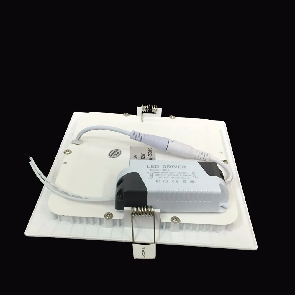 Ultra Thin LED Panel Downlight 3W 6W 9W 12W15W 18W Round/ Square LED Ceiling Recessed Light AC85-265V LED Panel dimmable lamps