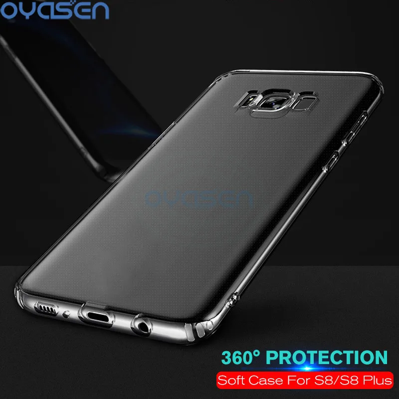 

Ultrathin Silicone Phone Cases For Samsung Galaxy S8 / S8 Plus Transparent Soft Protective Shell For Samsung Galaxy S8 Plus