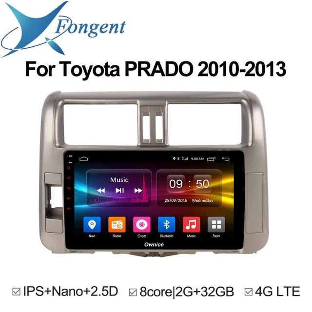 Best Price For Toyota Prado 150 2010 2011 2012 2013 Car on board Smart Pad Computer Android Unit Radio GPS Navigator DVD Multimedia Player