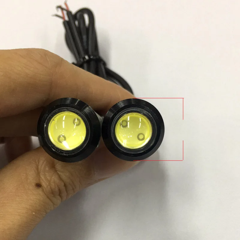 

10pcs 9W 12V 24V 18MM 23MM LED Eagle Eye Light Car Fog DRL Daytime Reverse Parking Signal Yellow Amber Blue White Red Fast Ship