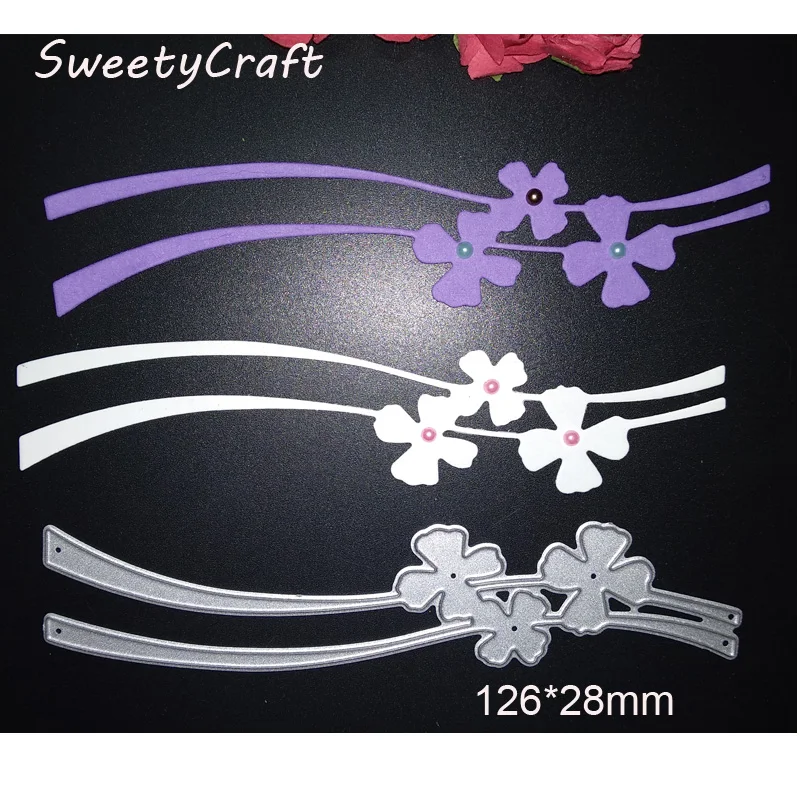 4pcs leaves flower cutting dies