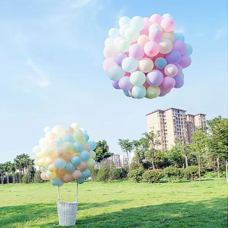 

50pcs 5inch Multicolor Pastel Candy Balloons Wedding Party Round Macaron Balloon Arch Decoration