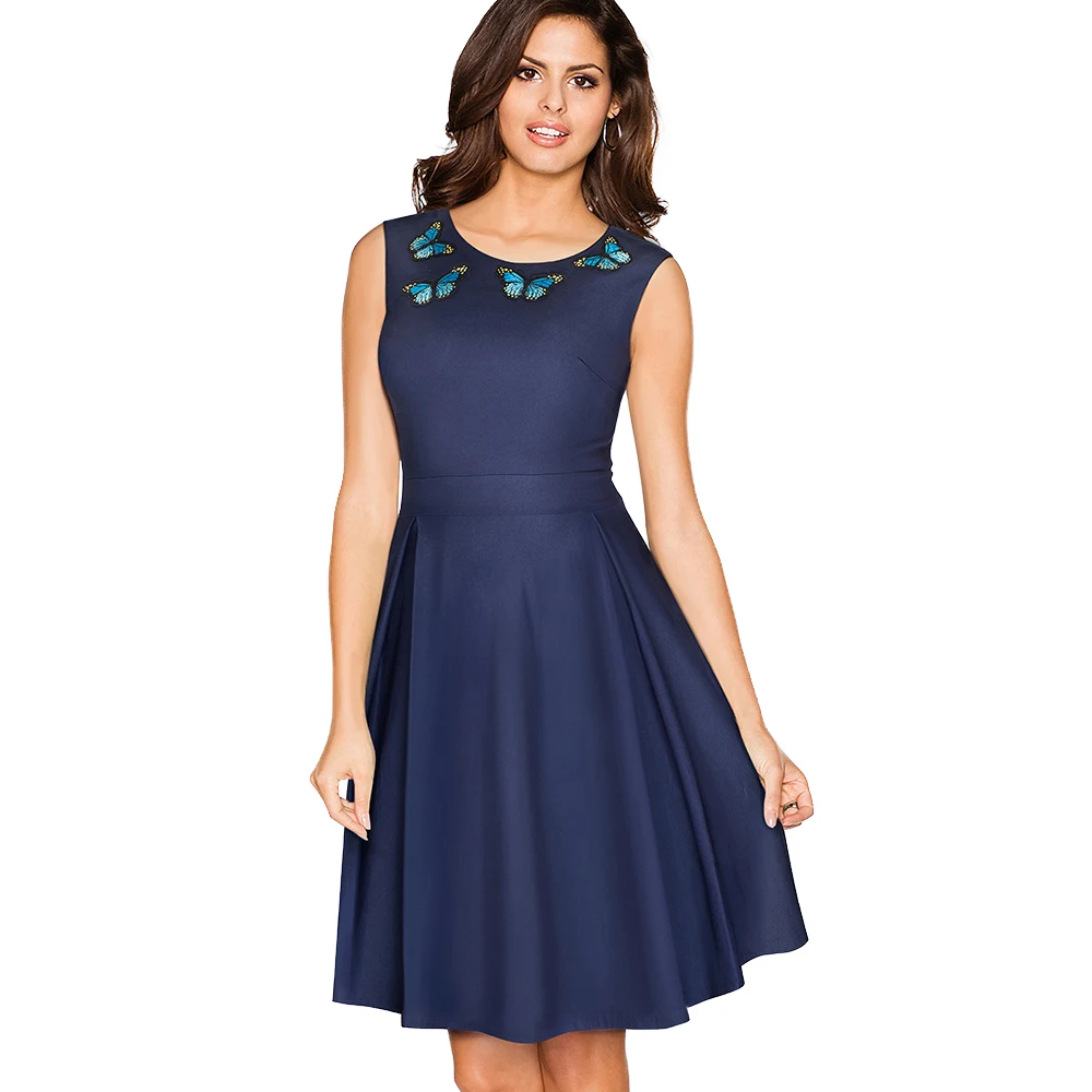 Aliexpress.com : Buy Women Elegant Summer Sleeveless Party Dress Casual ...
