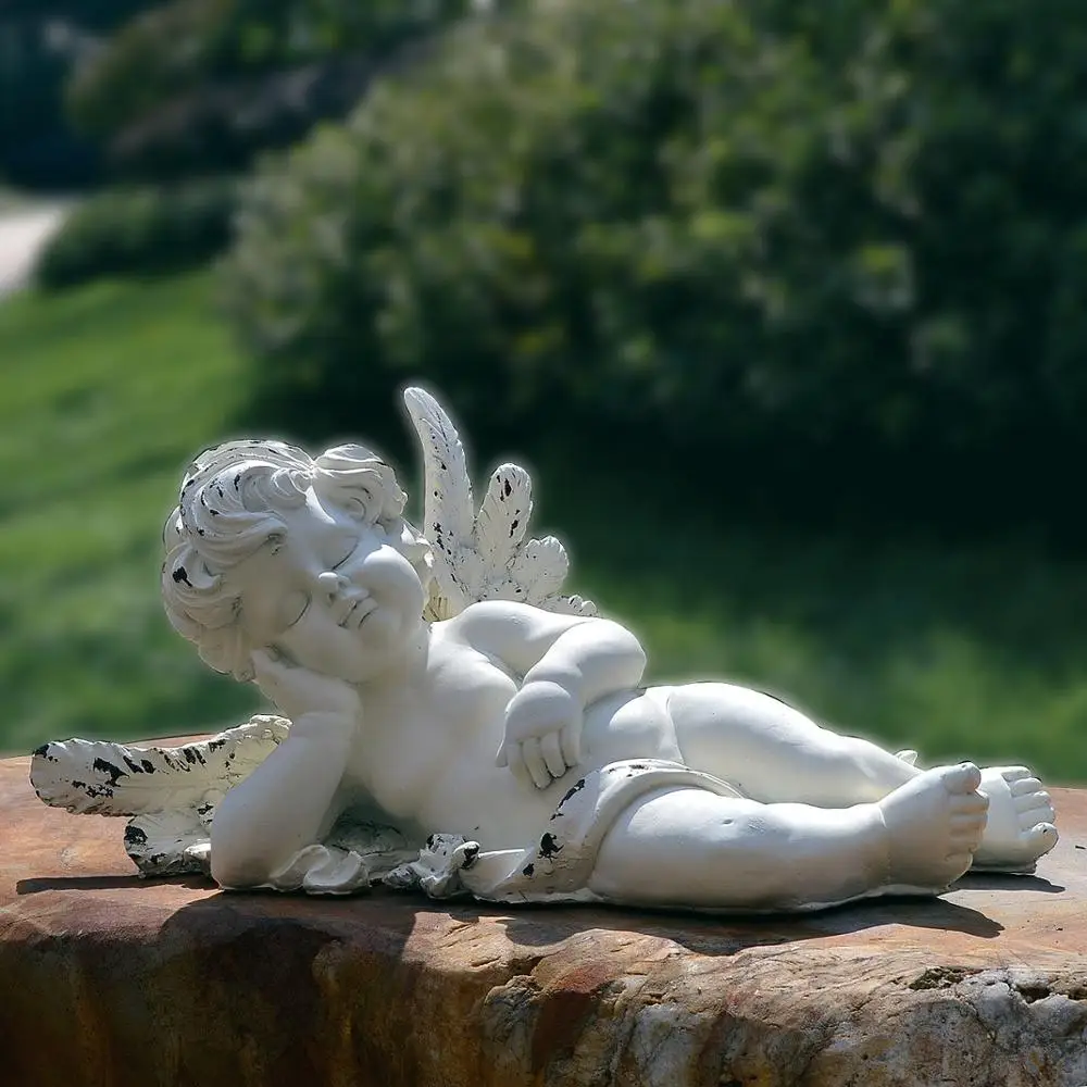 

Outdoor Creative Cupid Angel Statue Crafts Lawn Decoration Villa Garden Courtyard Sculpture Figurines Terrace Landscape Artwork