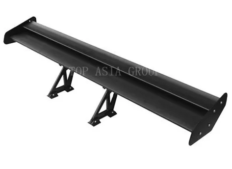 

GT 55" LIGHTWEIGHT ALUMINUM REAR TRUNK DOUBLE DECK RACING SPOILER/WING BLACK
