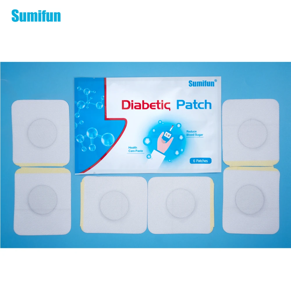

Sumifun 6Pcs Diabetes Patch Reduce High Blood Sugar Treatment Plaster Powerful Diabetic Plaster to Lower Blood Glucose K03201