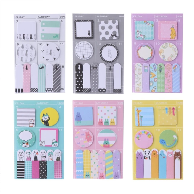 animal schedule maker weekly planner sticker sticky notes memo pad shcedule maker