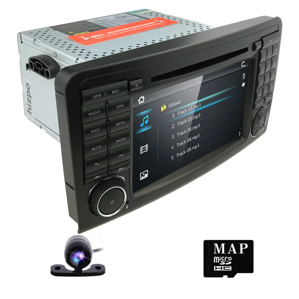 

Hizpo 7 INCH GPS Head Unit Car Radio Audio For MERCEDES-BENZ ML 164 2005/2006/2007/2008/2009/2010/2011/2012 Navigation 3G RDS EQ