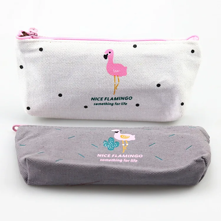 Kawaii Фламинго оригинальность карандаш кактус чехол в Корейском стиле из плотной