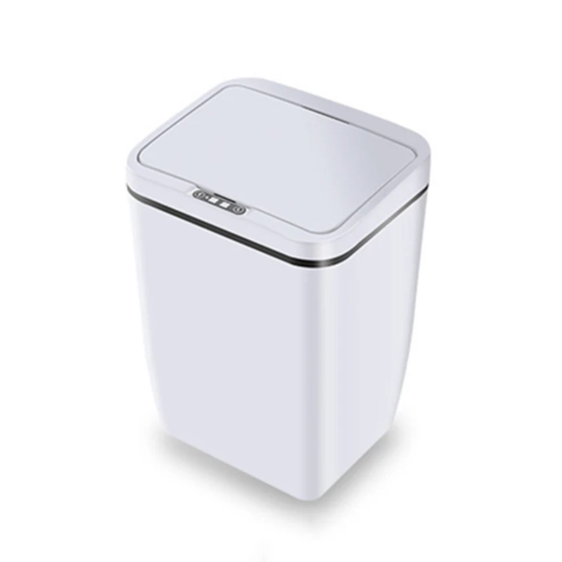 

Automatic Trash Cans Waste Bin 12L Inductive Home Dustbin Sensor Swing Lid Touch Free Battery Type Swing Lid Touch Free