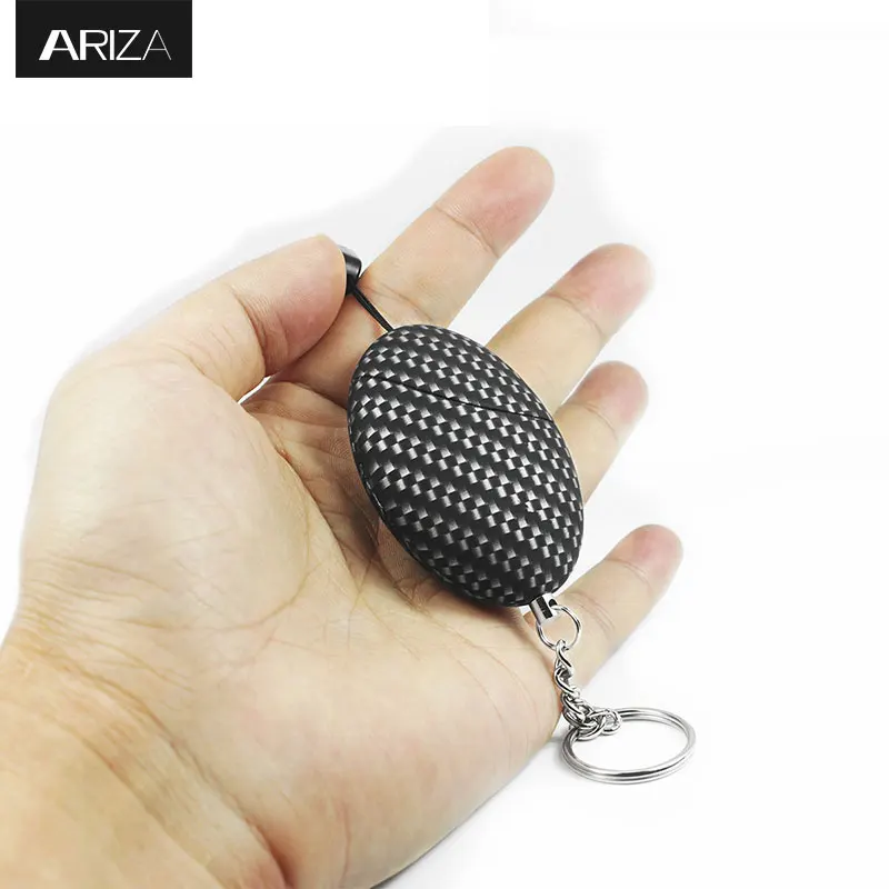 

Ariza 130db emergency personal alarm keychain with color gift box CE RoHS self defense keychian alarm