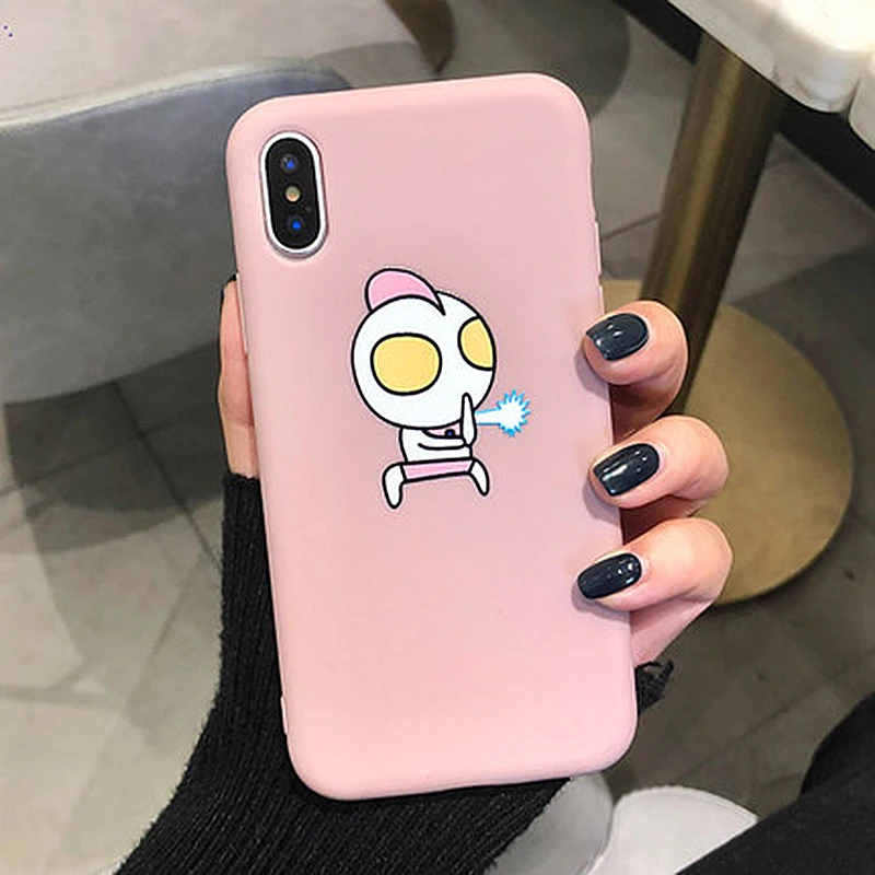 Чехол для Телефона iphone 7 чехол X 6 8 Plus Xs Max XR милый мультяшный Мягкий из ТПУ задняя