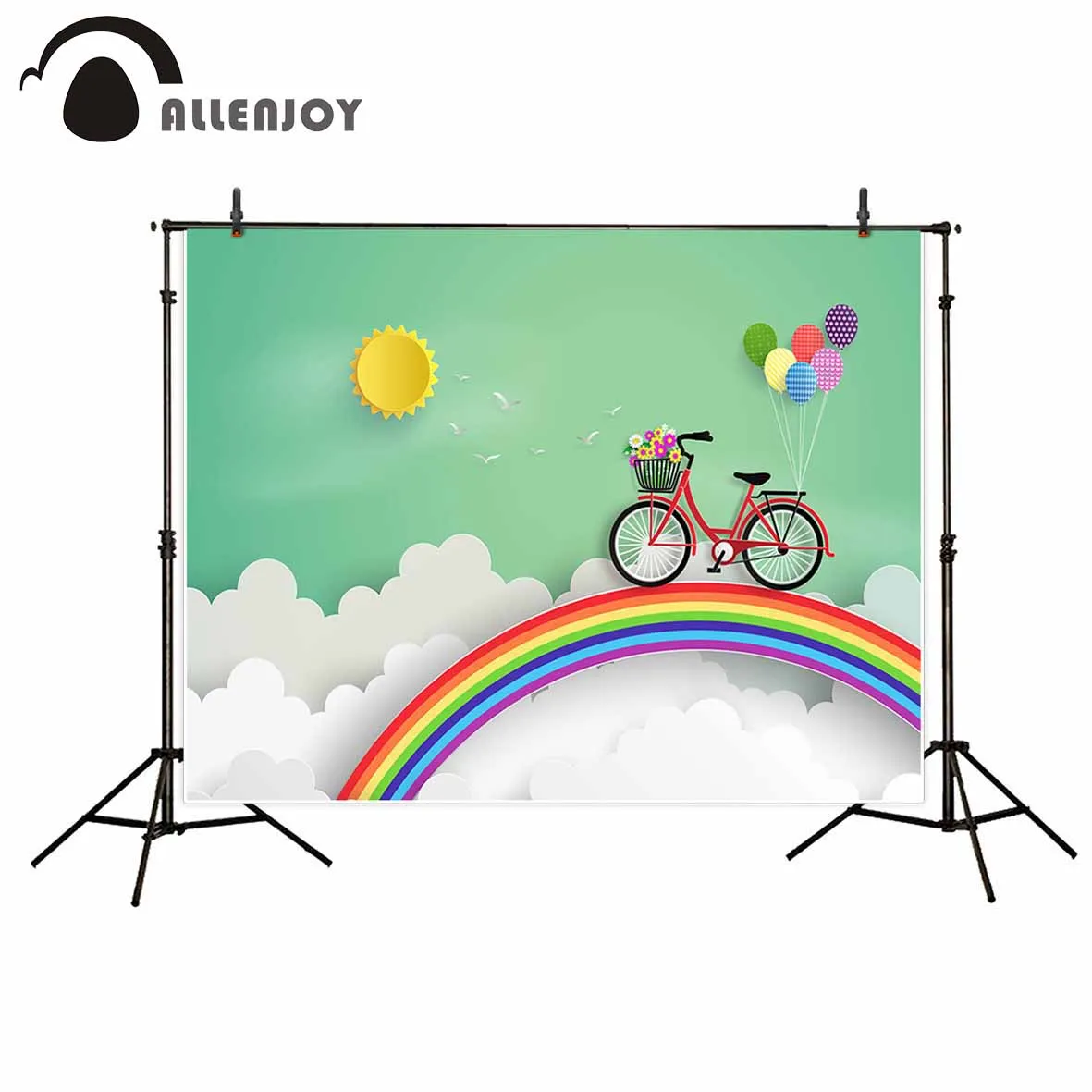 Allenjoy Valentine's Day backdrops photography rainbow