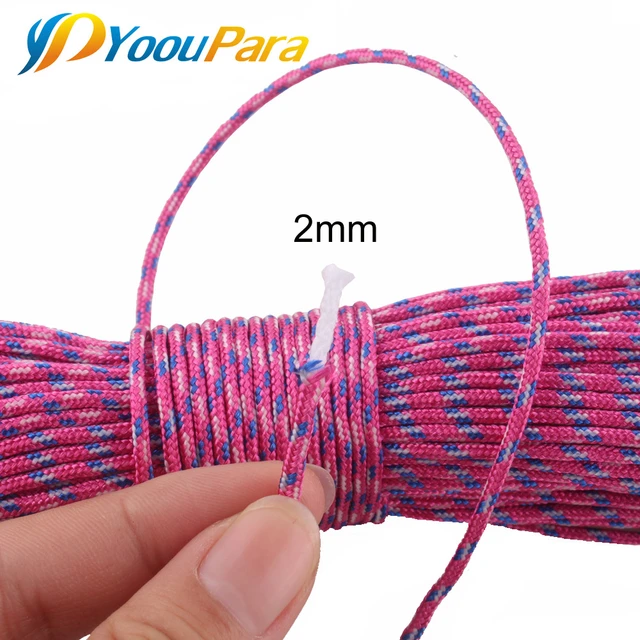 110 Colors 2mm Stand Cores 50m Paracord Survival Parachute Cord Lanyard  Rope - Paracord - Aliexpress