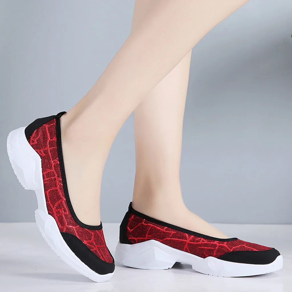 

CHAMSGEND linen sneakers women breathable outdoor walking shoes non-slip flat bottom cushioning lightweight casual sports shoes
