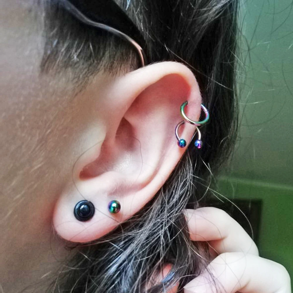 10pcs Wholesale G23 Titanium Hinged Segment Ring Nose Lip Nipple Septum Cartilage Nipple Tragus Clicker Captive Piercing Jewelry Body Jewelry Aliexpress