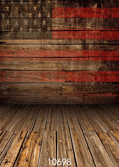 나무 판자 애국적인 사진 배경으로 감성 어린 추억을 기록하세요