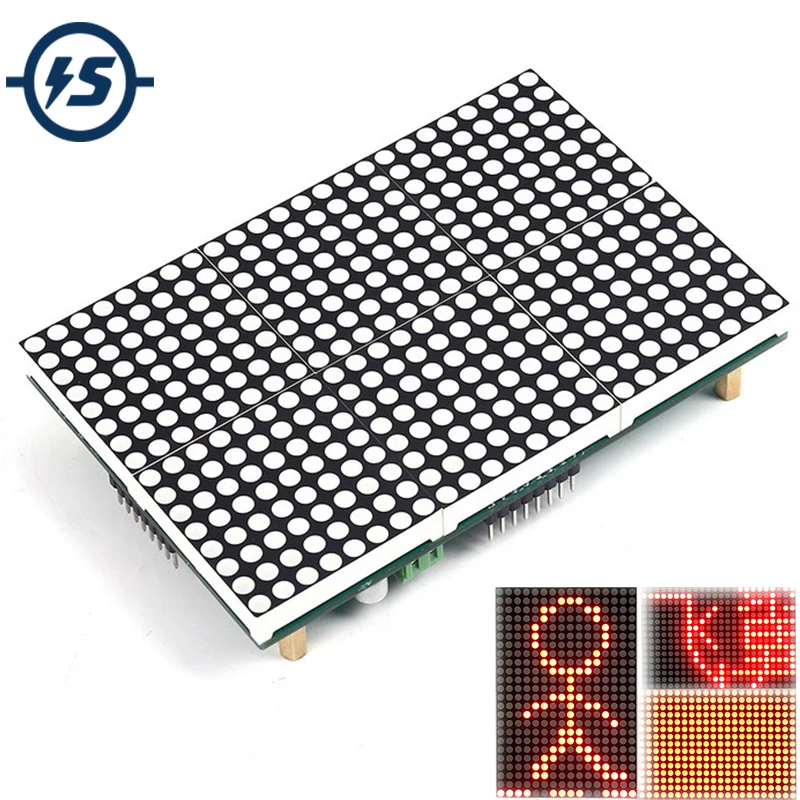 Модуль светодиодной матрицы светодиодный дисплей 16x24 модуль решетки точечный