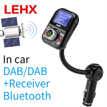 

Lehx Car DAB Digital Radio In-car with FM Transmitter LCD Display Bluetooth Handsfree Kit Digital Audio Broadcast USB Charg