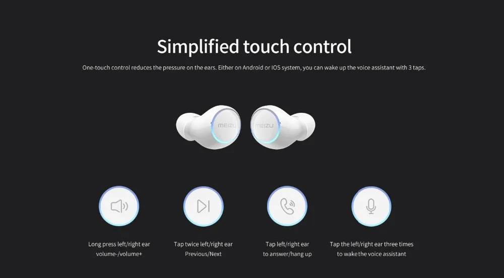 Meizu POP 2 TW50S Bluetooth 5,0 наушники обновленная версия TWS Беспроводная Спортивная гарнитура POP2 водонепроницаемая для iPhone Meizu