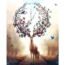 Лаки олень ручная краска ed краски по номерам наборы современные животные масляная краска ing гостиная диван домашний Декор стены Искусство