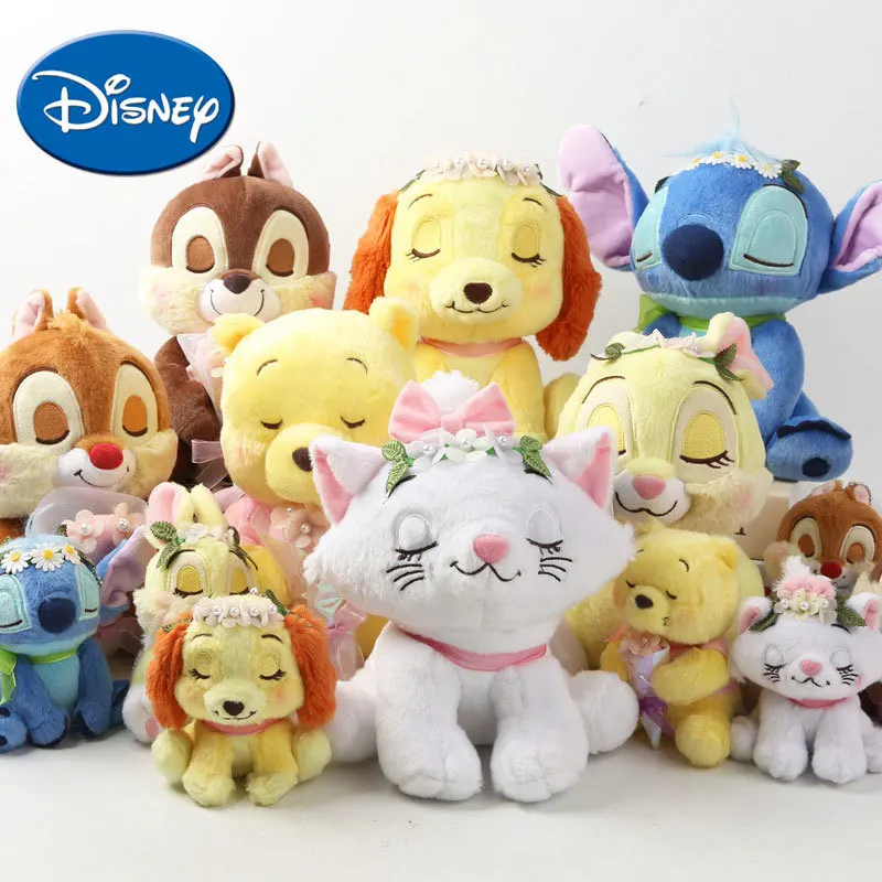 

Disney 7 Styles Cartoon Animals Plush Toy Lovely Toys 12-24 cm Soft Stuffed Disney Cartoon Dolls Kids Gift