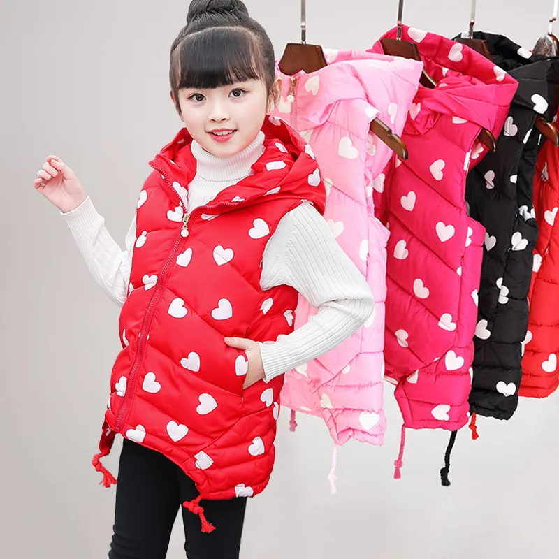 

Fashion 2018 Kids Girls Vest Children Autumn Winter Baby Outwear Fashion Kids Down Jackets Wadded Spring Waistcoat for Students