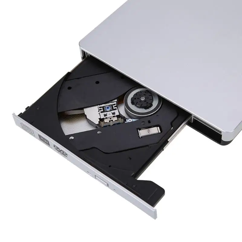 USB 3,0 тонкий внешний CD-RW DVD+-RW DVD-RAM горелки привод писатель для портативных ПК